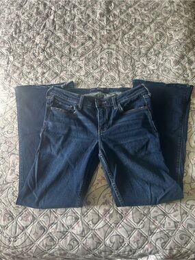 Hollister Dark Blue Women's Low Rise Boot Jeans